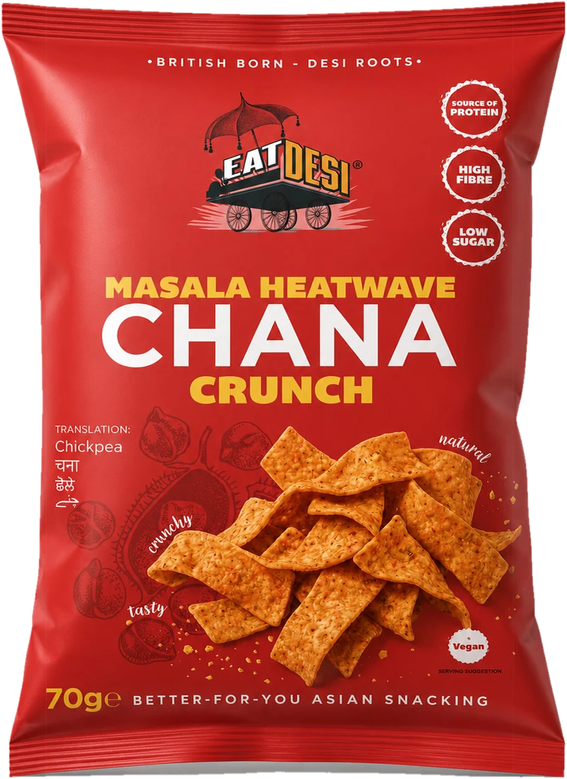 EatDesi Masala Heatwave Chana Crunch 70g pack