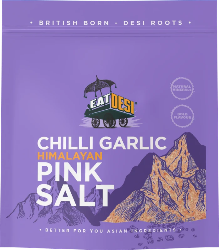 EatDesi Chilli Garlic Himalayan Pink Salt 200g pouch