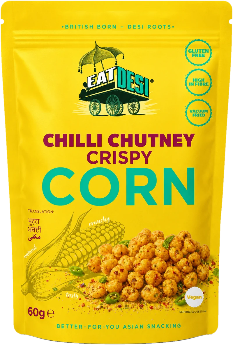 EatDesi Chilli Chutney Crispy Corn 60g pack