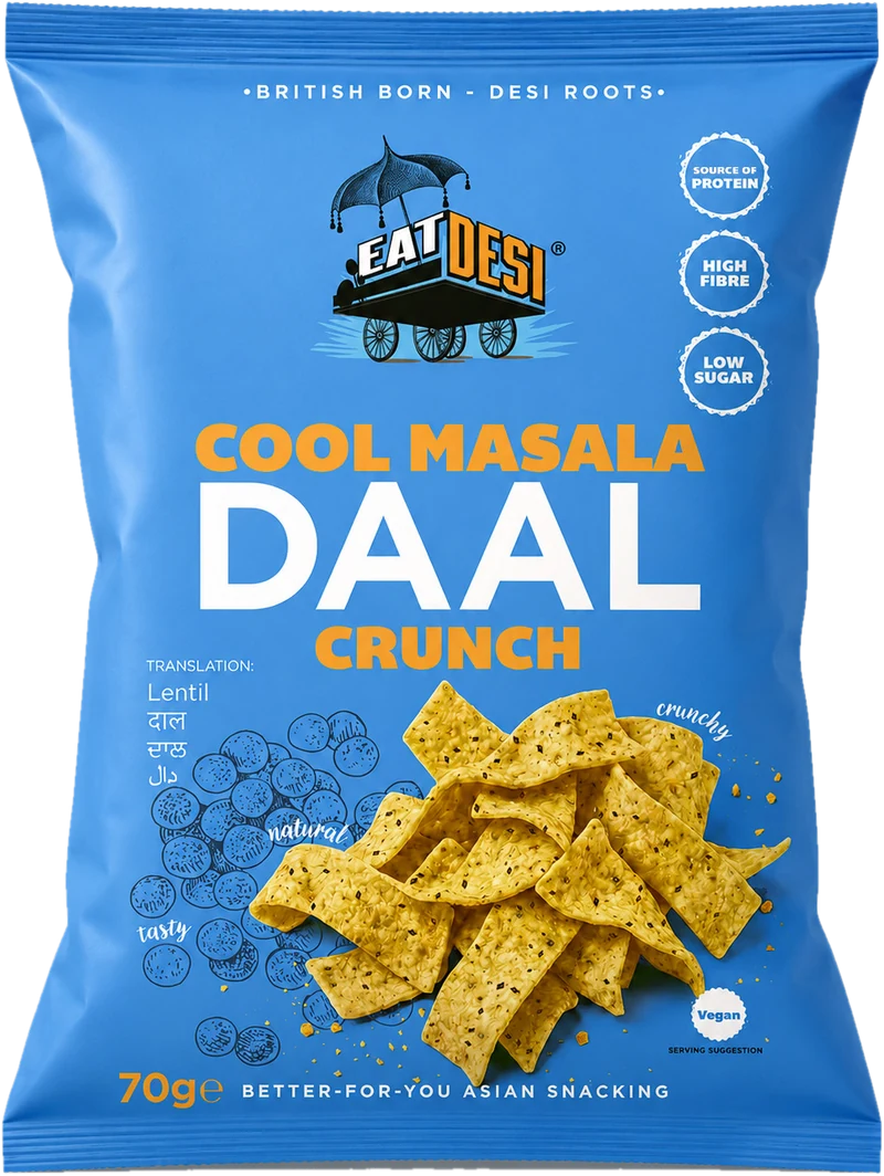 EatDesi Cool Masala Daal Crunch 70g pack